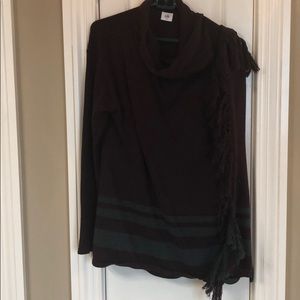 Cabi Scoop Neck over the shoulder sweater